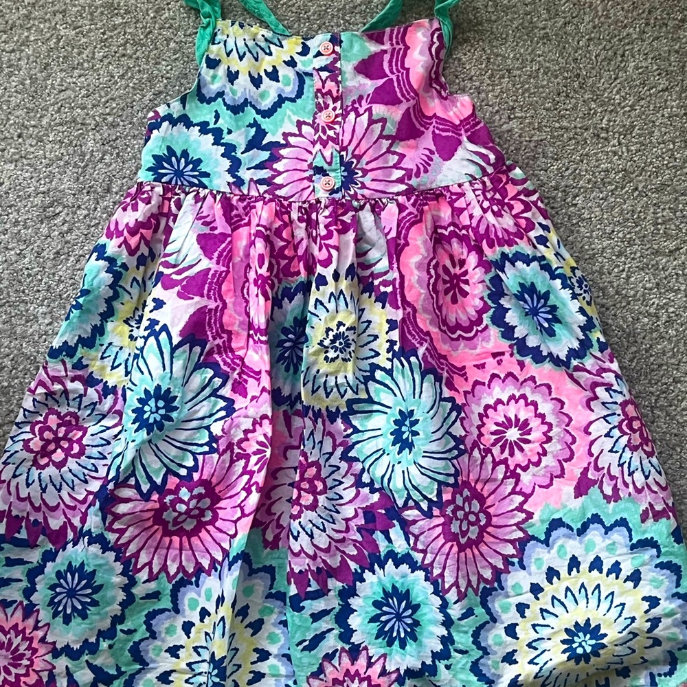 Girls Size 5T Gymboree Sundress - bright print